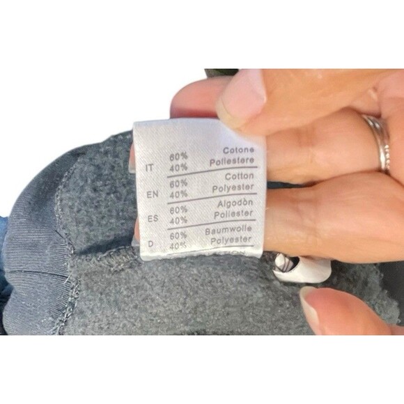 Vintage Y2K Santorini Greece Travel Gray Hoodie Greek Flag Size Medium - Picture 8 of 9